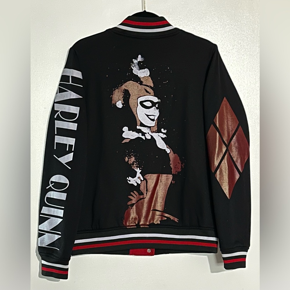 Harley Quinn Varsity Jacket NWOT Large - Picture 6 of 13